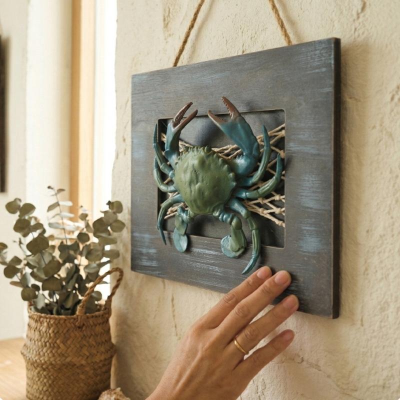 Resin Art Beach Theme - Dekory drewniane Nauticals Lobster/kraby Dekory ścienne
