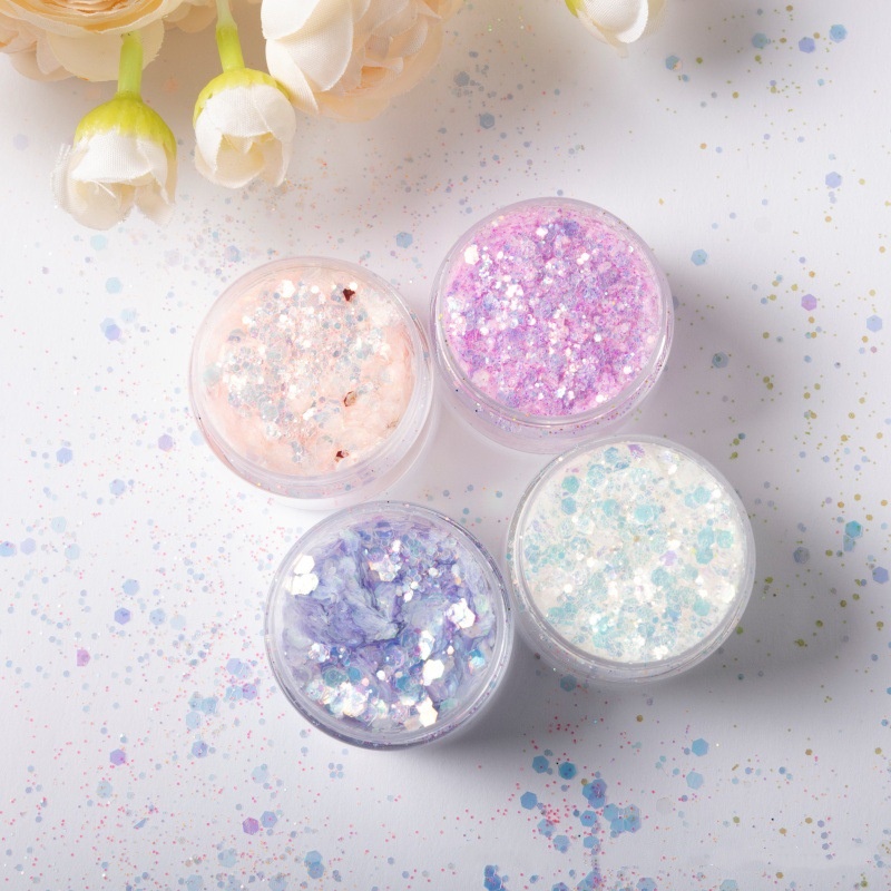 Mica Flake Resin - Zestaw mieszanych brokatów holograficznych – laserowe