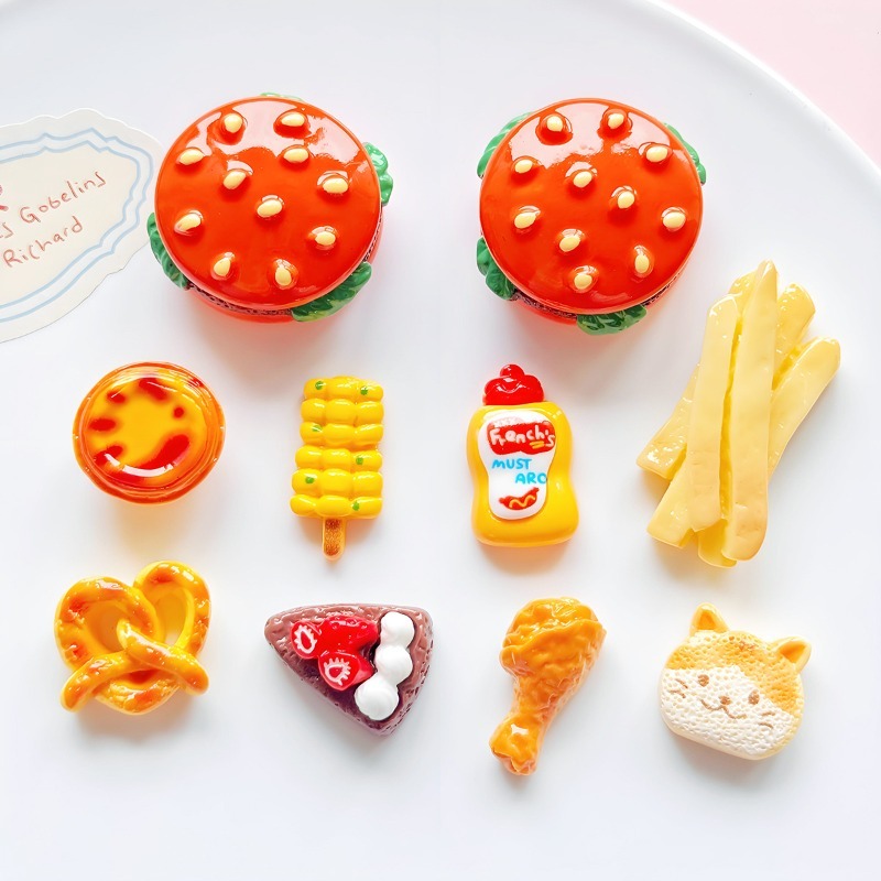 Kreskówkowe 3D Burger Frytki Ż – Resin Art Beach Theme recenzja i cena