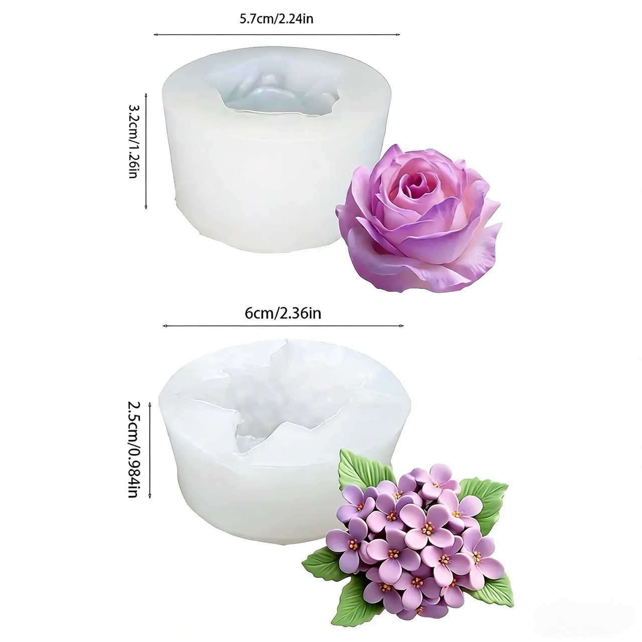 2 sztuki silikonowych form 3D  – Resin Art Wedding Gift recenzja i cena