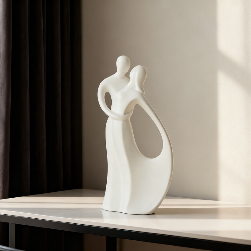 Nordycka ceramiczna rzeźba par – Resin Art Wedding Gift recenzja i cena
