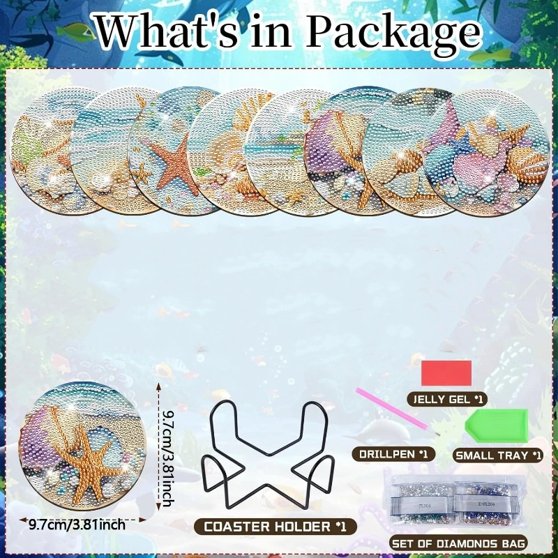 8 sztuk podkładek pod szklanki – Resin Art For Beginner recenzja i cena